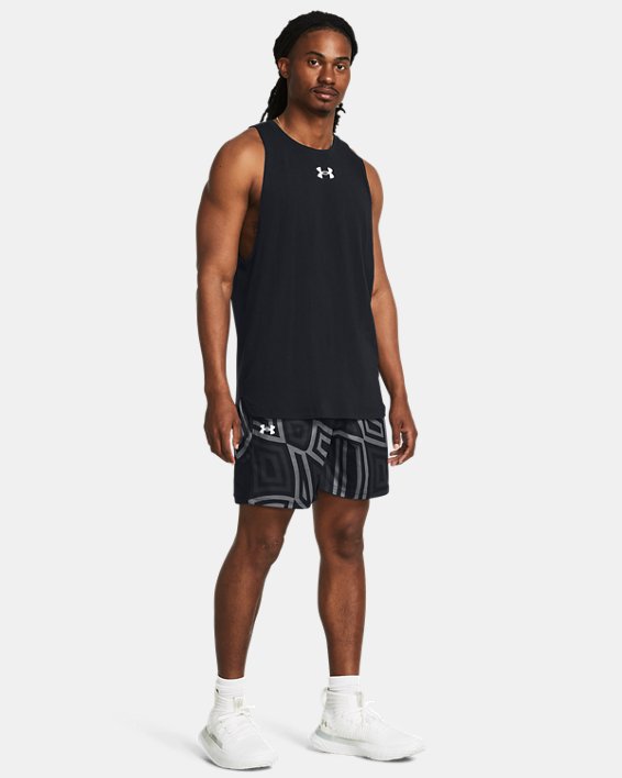 Men's UA Zone Printed Shorts in Black image number 2